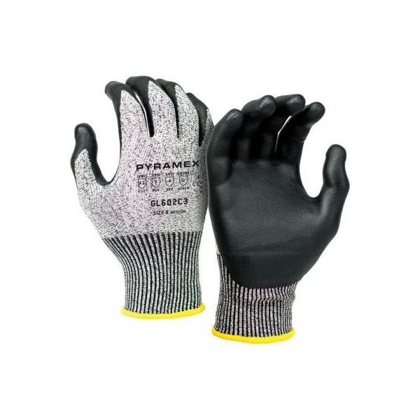 Guante de Nitrilo con Microespuma, Talla Mediana, Serie GL602 de Pyramex - Paquete de 12 unidades - GL602C3M