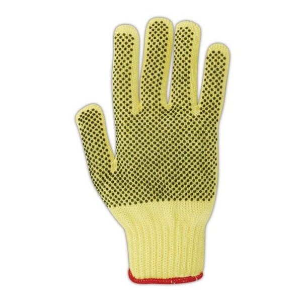 Guantes de punto con puntos de PVC y Kevlar de peso medio Magid CutMaster 93KVP Nivel de corte 3, paquete de 12 - 93KVP-7