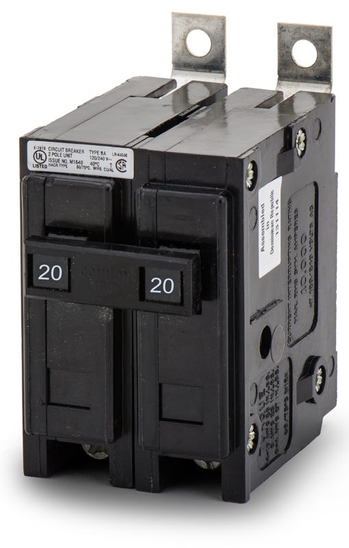 Eaton/Cutler-Hammer BAB2020 2 Pole Circuit Breaker
