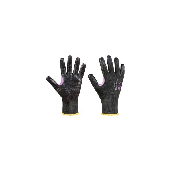 Honeywell North Coreshield, Recubrimiento Negro de Nitrilo Liso, Forro Negro de 10 Calibres de Hppe/Kevlar/Aleación, A8/F 4X44F A8 - 28-0910B/6XS