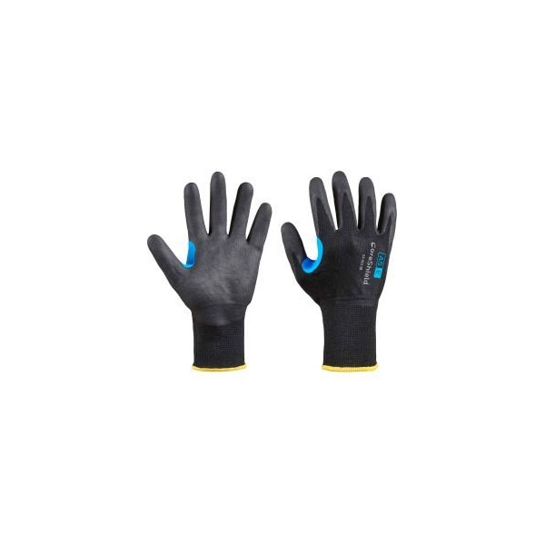 Sábana negra de acero inoxidable HPPE de 13 calibres de Honeywell North Coreshield, recubierta con nitrilo microespumado negro, A5/E 4X42E A5 - 25-0513B/8M.