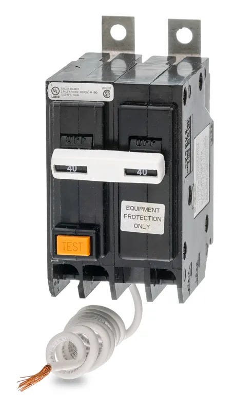 Eaton QBGFEP2040 2 Pole Ground Fault Circuit Breaker