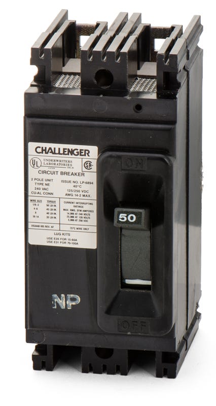 Federal Pacific NE224050 2 Pole Circuit Breaker