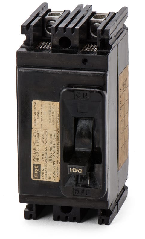 Federal Pacific NE224100 2 Pole Circuit Breaker