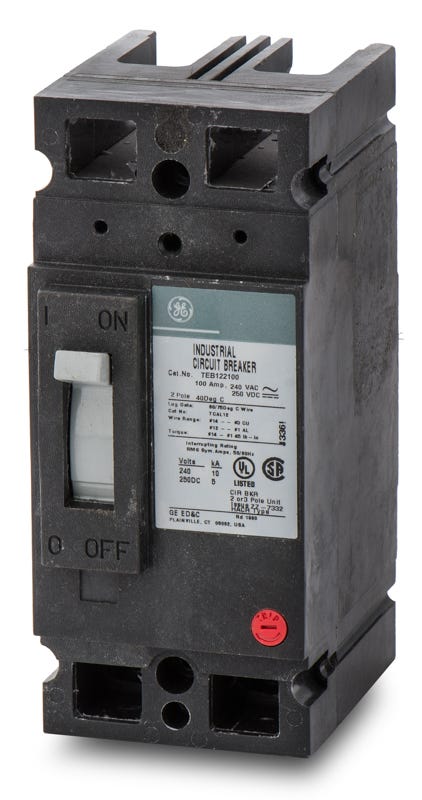 General Electric TEB122100WL 2 Pole Circuit Breaker