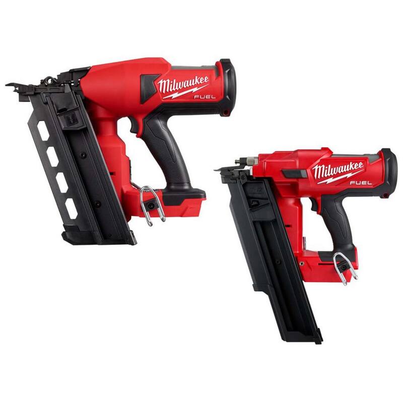 Milwaukee M18 FUEL Clavadora inalámbrica dúplex de 18 voltios de ion de litio sin escobillas (sólo herramienta) con clavadora de armazón de 21 grados M18 FUEL - 2844-20-2744-20