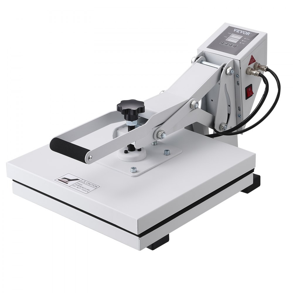 VEVOR Heat Press, Heat Press Machine for T-Shirt, Fast Heating, Power Digital Industrial Sublimation Printer for Heat Transfer Vinyl, High Pressure Heat Press 15x15, Easy to Use, White - GDSYD1515110VBP0EV1