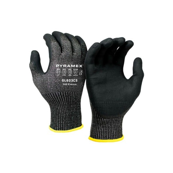 Guante sumergido en microespuma de nitrilo Pyramex, talla XL, serie GL603 - Paquete de 12 - GL603C5XL