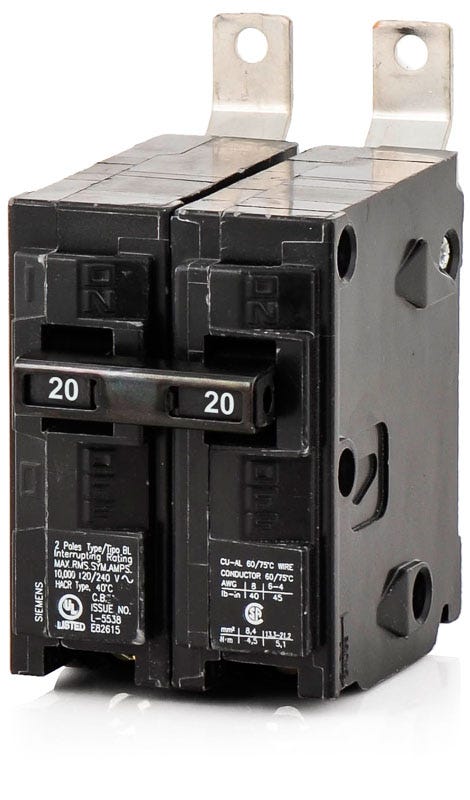 Siemens B220 2 Pole Circuit Breaker