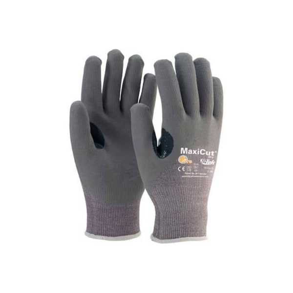 Guantes de espuma de nitrilo gris Premium Pip PIP MaxiGard„¢, recubiertos sobre los nudillos, con carcasa de Dyneema®, XL - 19-D475/XL