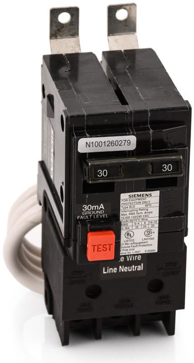 Siemens BE230H 2 Pole Ground Fault Circuit Breaker
