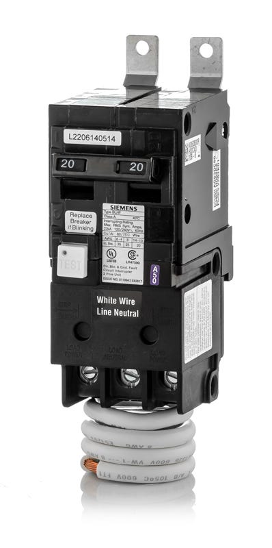 Siemens BF220AH 2 Pole Ground Fault Circuit Breaker