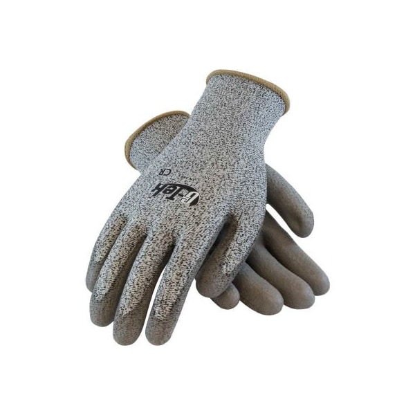 Guantes con agarre de sal y pimienta de poliuretano G-Tek® CR con forro de HPPE, gris, XXL, 1 docena - 16-530/XXL