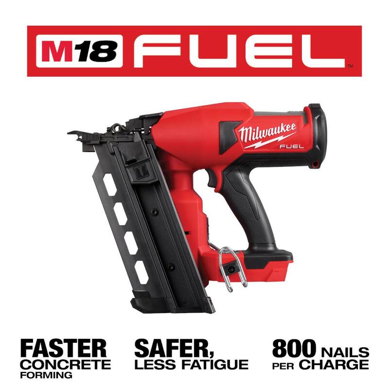 Milwaukee M18 FUEL 18-Volt Lithium-Ion Brushless Duplex Clavadora inalámbrica (Herramienta solamente) con martillo de marco de cara fresada de 22 oz. - 2844-20-48-22-9022