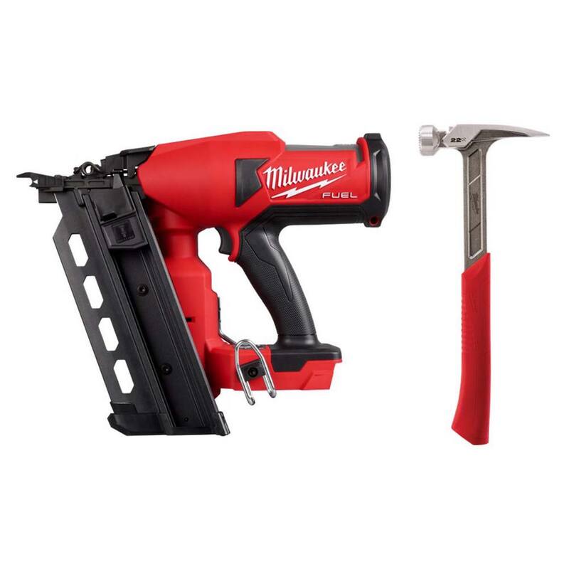 Milwaukee M18 FUEL 18-Volt Lithium-Ion Brushless Duplex Clavadora inalámbrica (Herramienta solamente) con martillo de marco de cara fresada de 22 oz. - 2844-20-48-22-9022