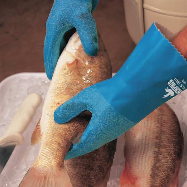 Guantes Resistentes a Químicos de 12" Mcr Safety, Látex de Caucho Natural, S, 1 par - 5070B