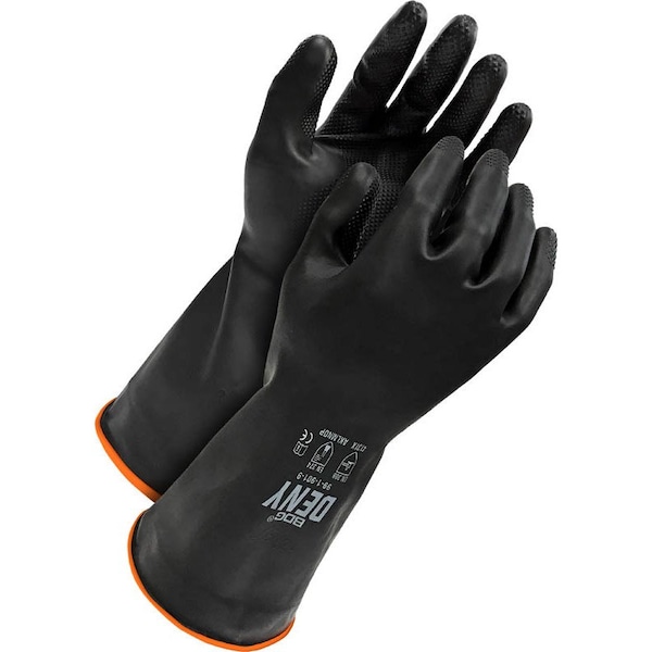 Hule Negro Natural Bdg, Clorado, Forrado con Flock, 32 mil, Envuelto en Encogible, Talla XL (10) - 99-1-901-10-K