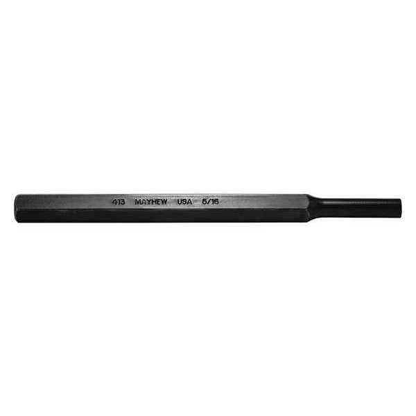 Mayhew Pro Pin Punch, 6in L, 5/16in Tip, Steel, BO - 21019