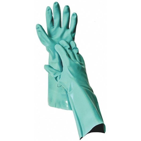 Guantes resistentes a químicos Condor de 15", Nitrilo, Talla 9, 1 par - 458T07