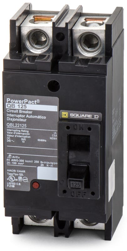 Square D QBL22125 2 Pole Circuit Breaker