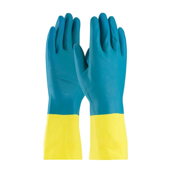 Guantes Resistentes a Químicos Pip de 12-3/5", Neopreno/Látex, S, Paquete de 12 - 52-3670/S