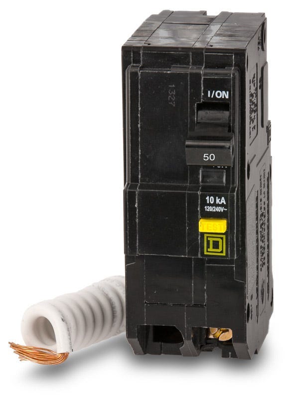 Square D QO250GFI 2 Pole Ground Fault Circuit Breaker