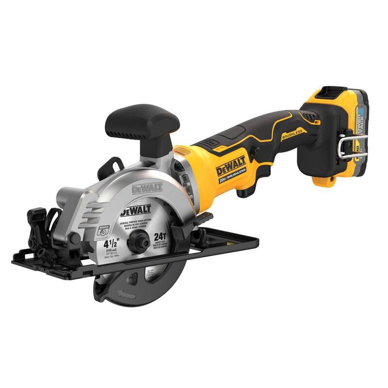 Kit de clavadora de armazón con batería de iones de litio sin escobillas DEWALT 20V MAX XR, de 2 velocidades y ángulo de 21 grados, con alimentación de plástico y sierra circular de 4-1/2 pulgadas - DCN21PLBW571.