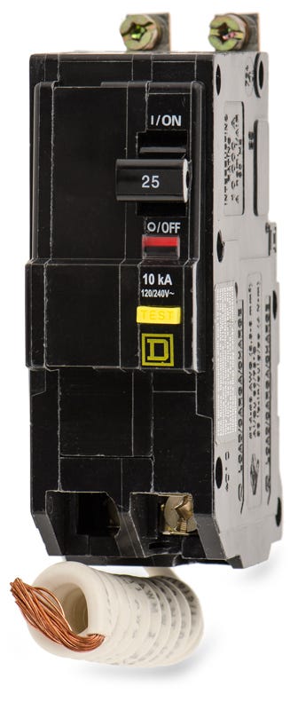 Square D QOB225GFI 2 Pole Circuit Breaker Ground Fault