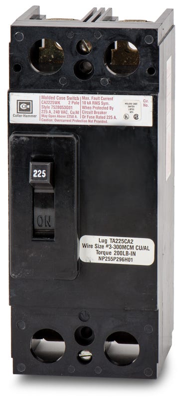 Westinghouse CA2225WK 2 Pole Circuit Breaker