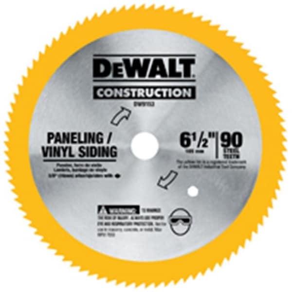 Dewalt DeWalt DW9153 6.5 in. 90 Teeth Steel Blade - 3085933