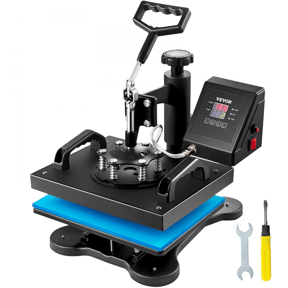 VEVOR Heat Press, 12x10Inch T-Shirt Press Machine, T-shirt Press Heat Press 30x23cm Printing Machine Heat Transfer Sublimation Machine for T-shirts - THJH230BSX0000001V1