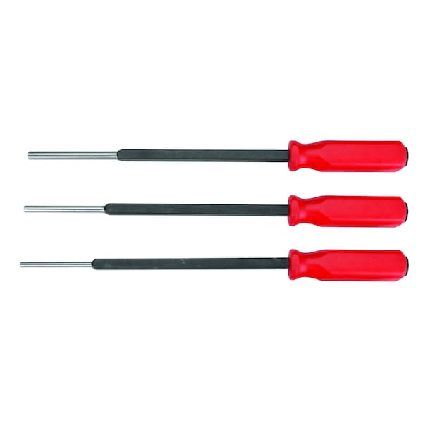 Groz Extended Reach Pin Punches Set - 3pcs, 1/4", 5/16" & 3/8" - HPP/3/ST