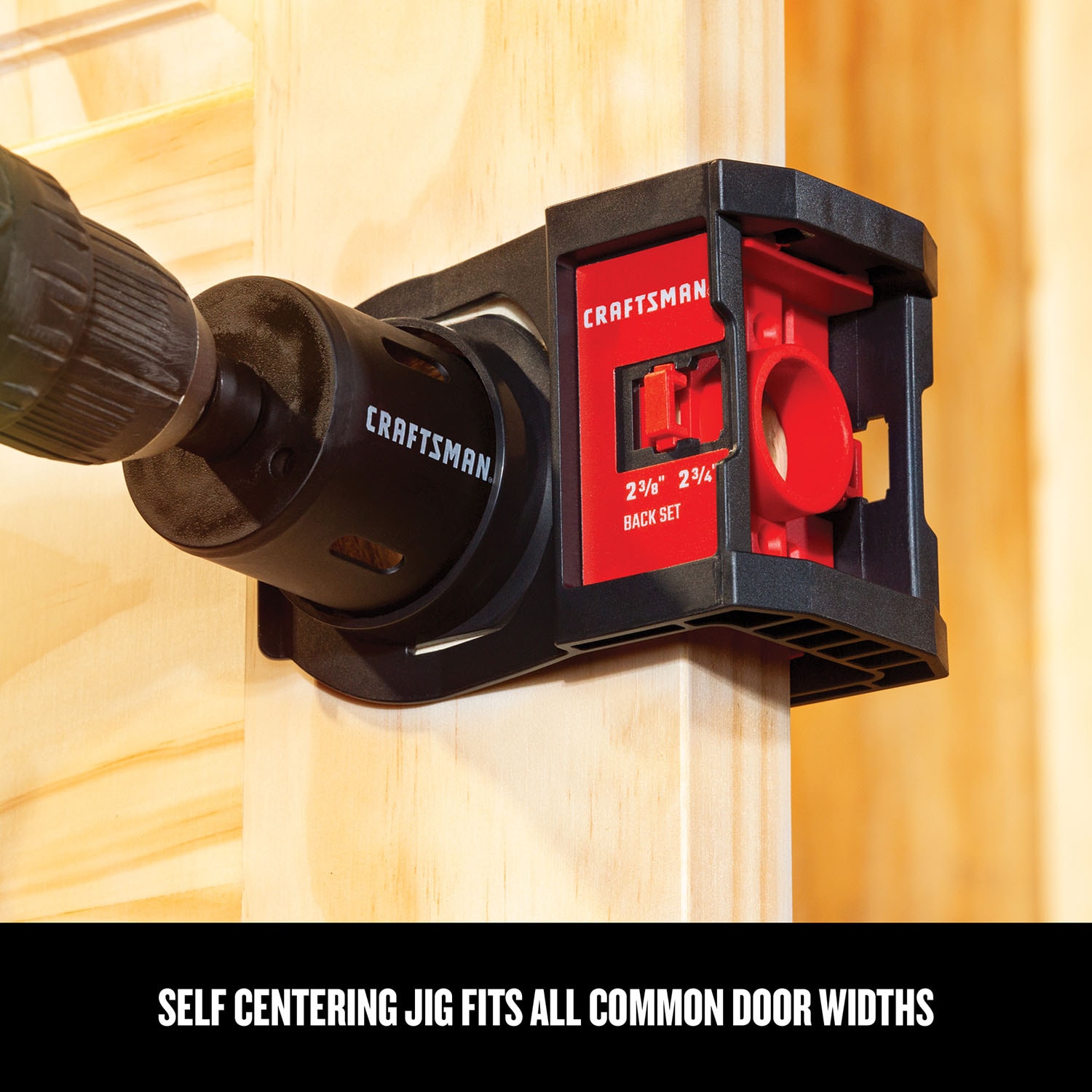 CRAFTSMAN Bi-metal Arbored Adjustable Door Lock Kit Set (6-Piece) with Soft Case