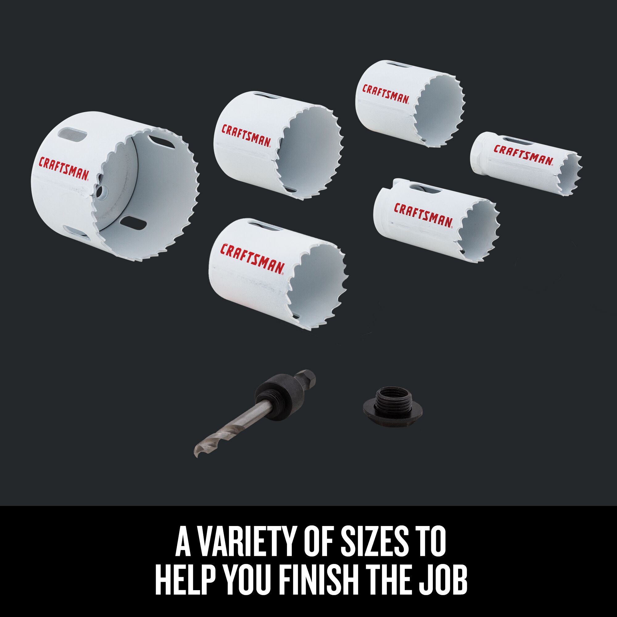 CRAFTSMAN Bi-metal Non-arbored Hole Saw Set (7-Piece)