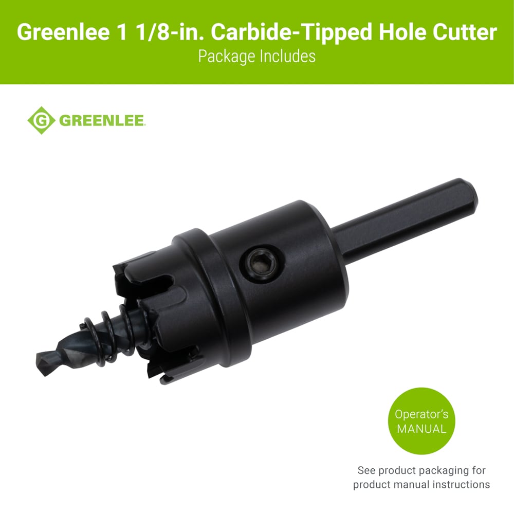 Greenlee 1-1/8-in Carbide-tipped Non-arbored Hole Saw