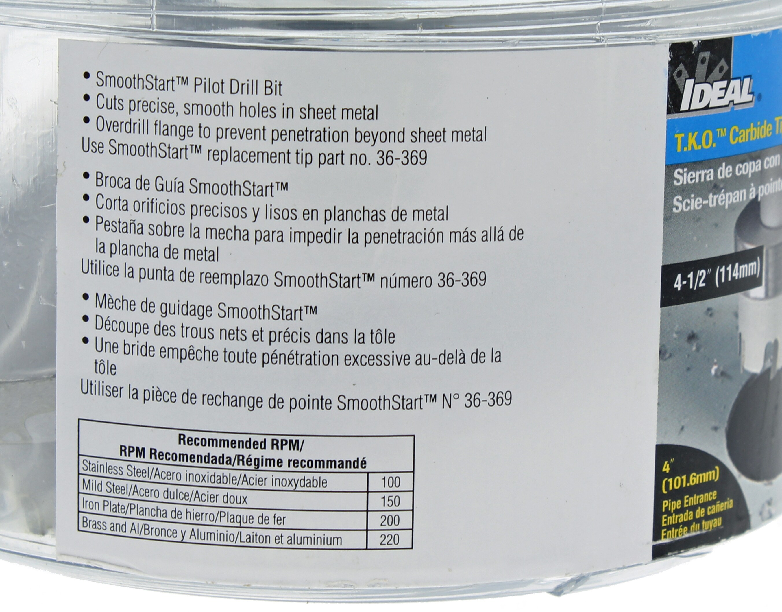 IDEAL 4-1/2-in Carbide-tipped Non-arbored Hole Saw
