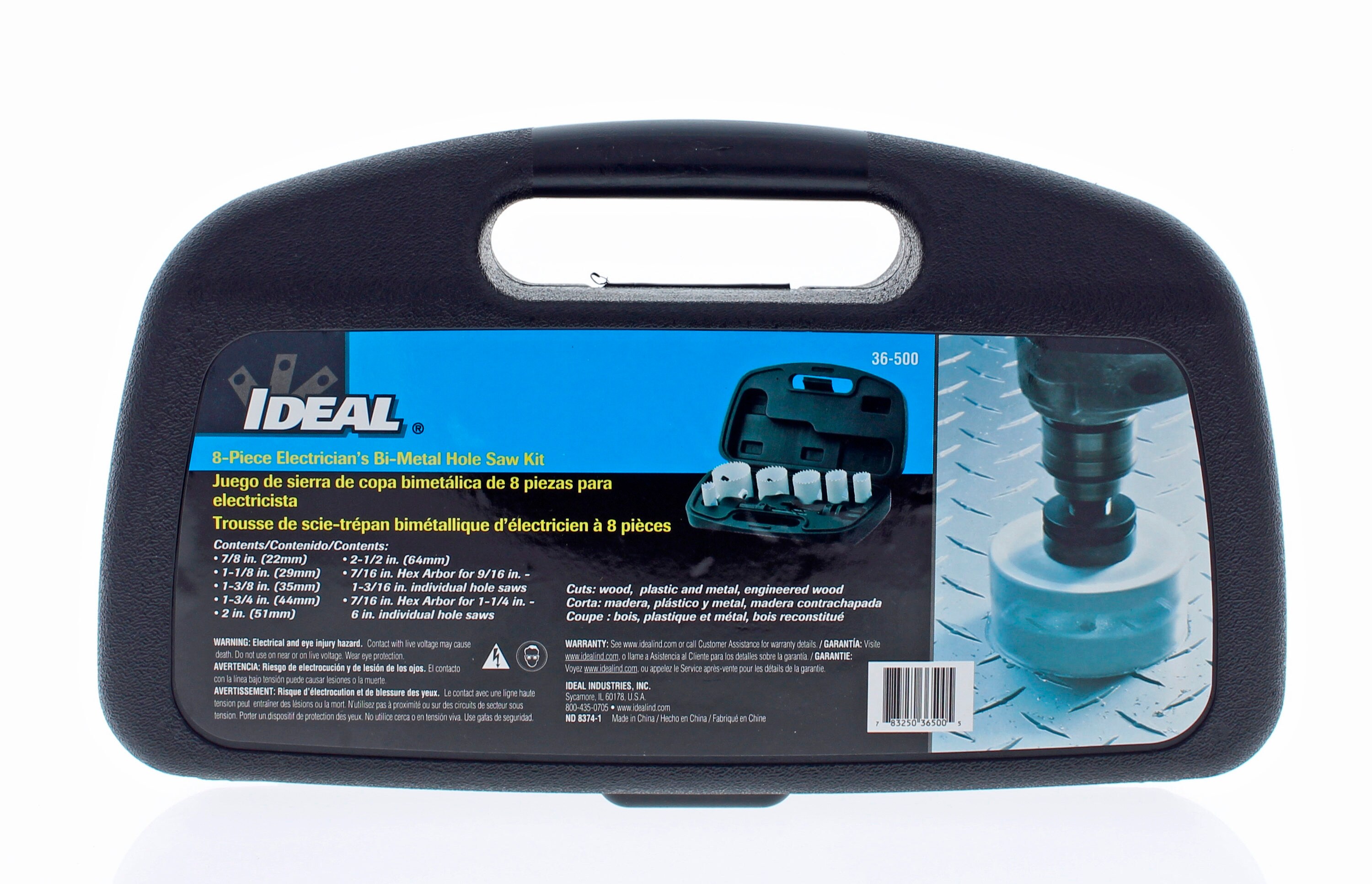 IDEAL Deep Cut 2-1/2-in Bi-metal Arbored Adjustable Hole Saw Kit with Hard Case