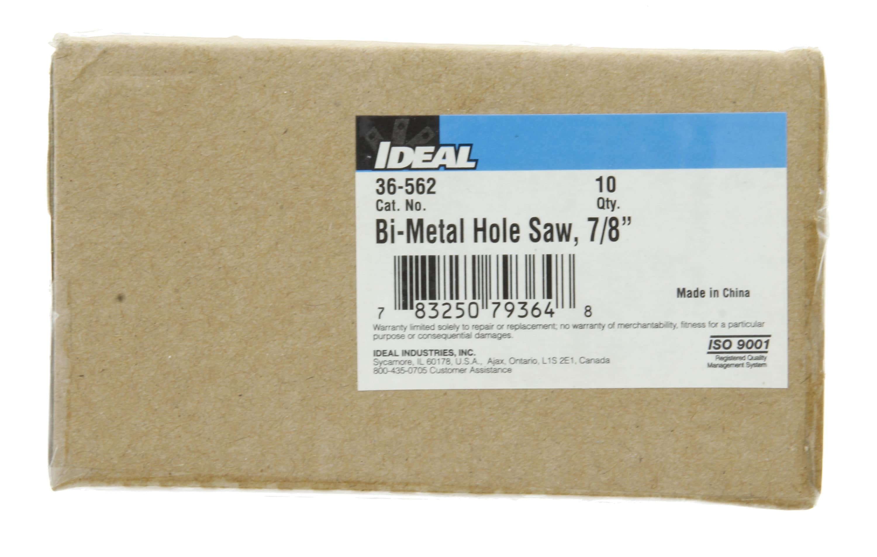 IDEAL Deep Cut 7/8-in Bi-metal Non-arbored Hole Saw (10-Piece)