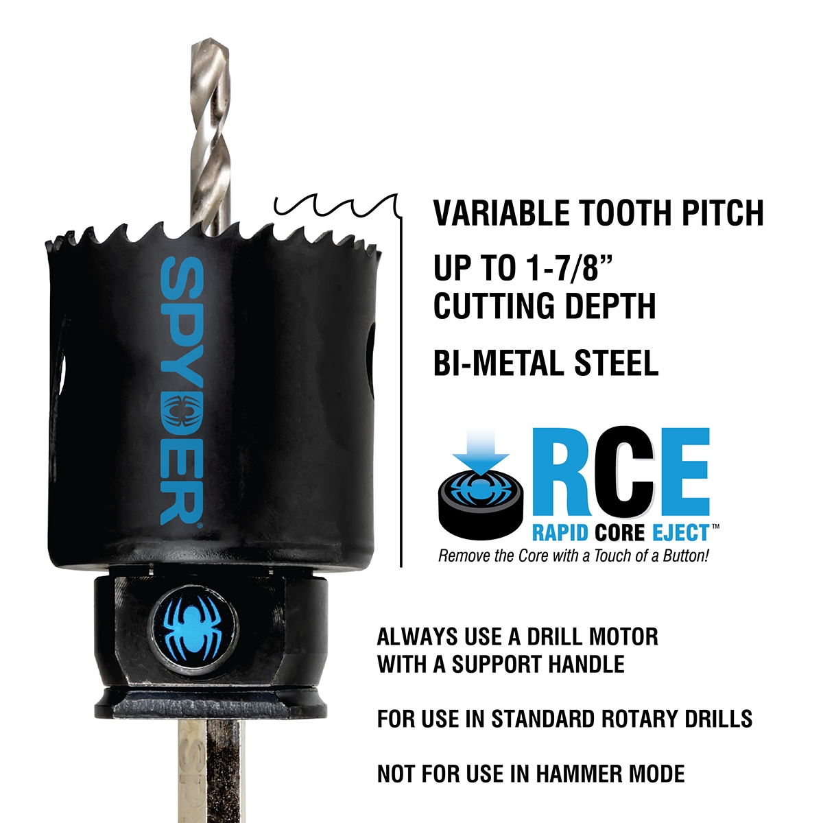 Spyder 2-3/4-in Bi-metal Non-arbored Hole Saw