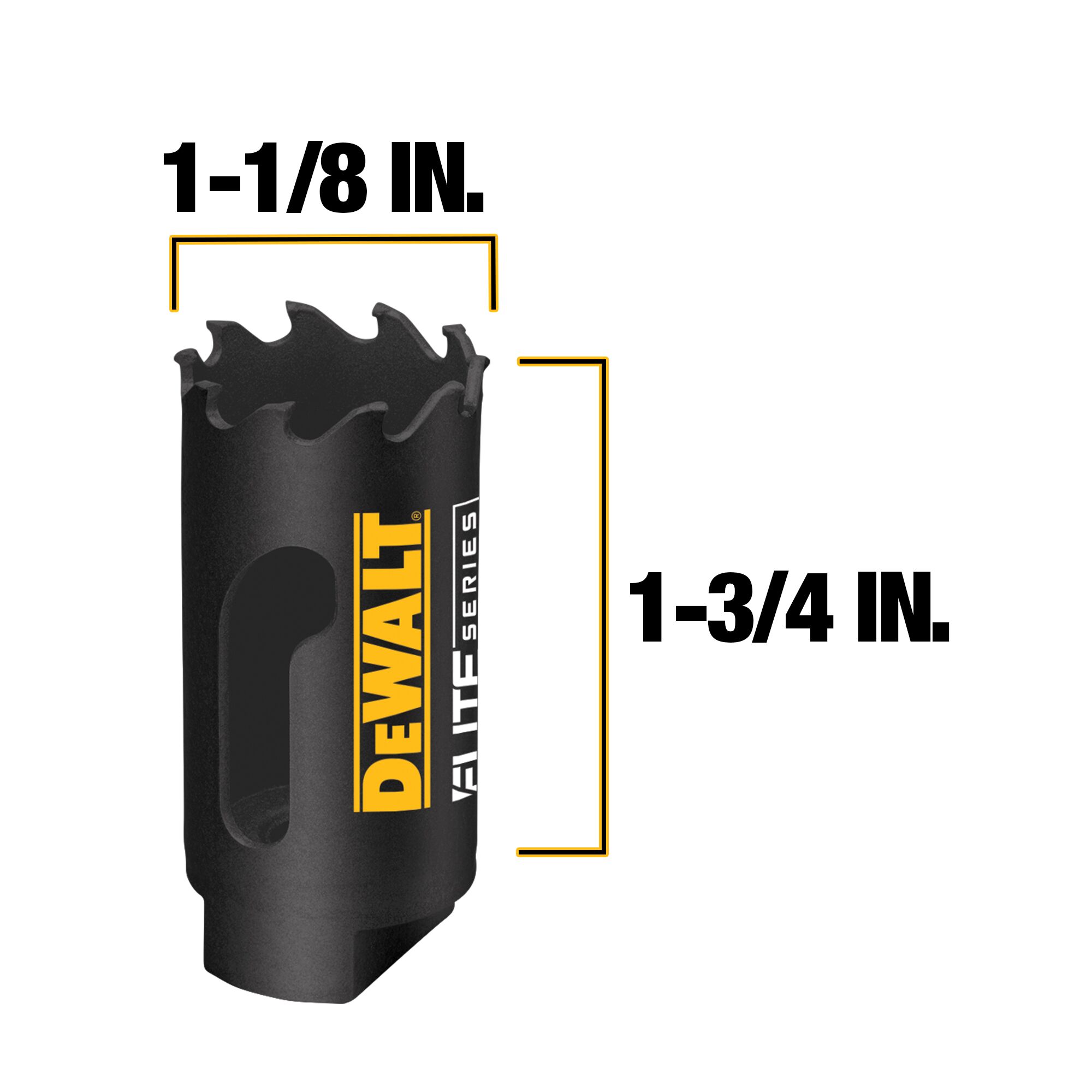 DEWALT ELITE SERIES Carbide-tipped Non-arbored Hole Saw Set (9-Piece)