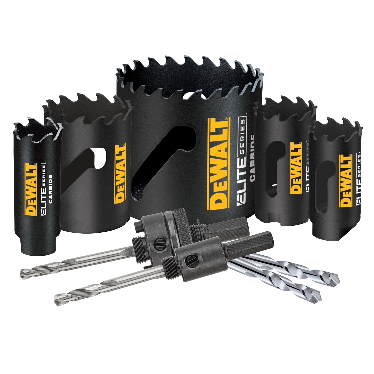 DEWALT ELITE SERIES Carbide-tipped Non-arbored Hole Saw Set (9-Piece)