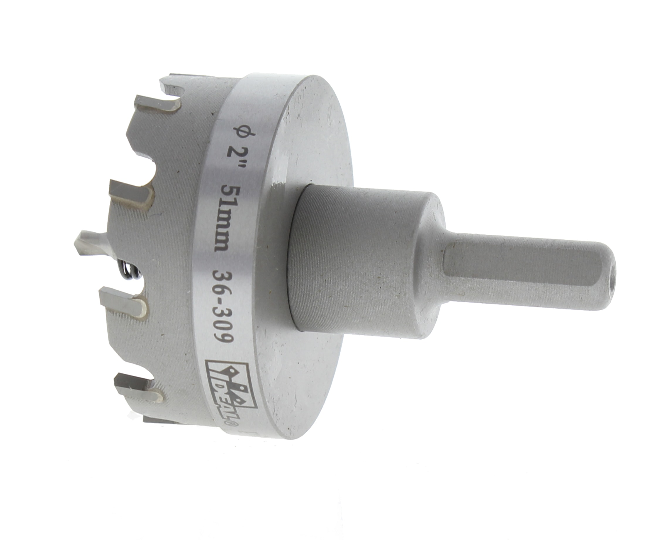 Sierra de agujero con punta de carburo Ideal de 2 pulgadas con arbor 36-309.
