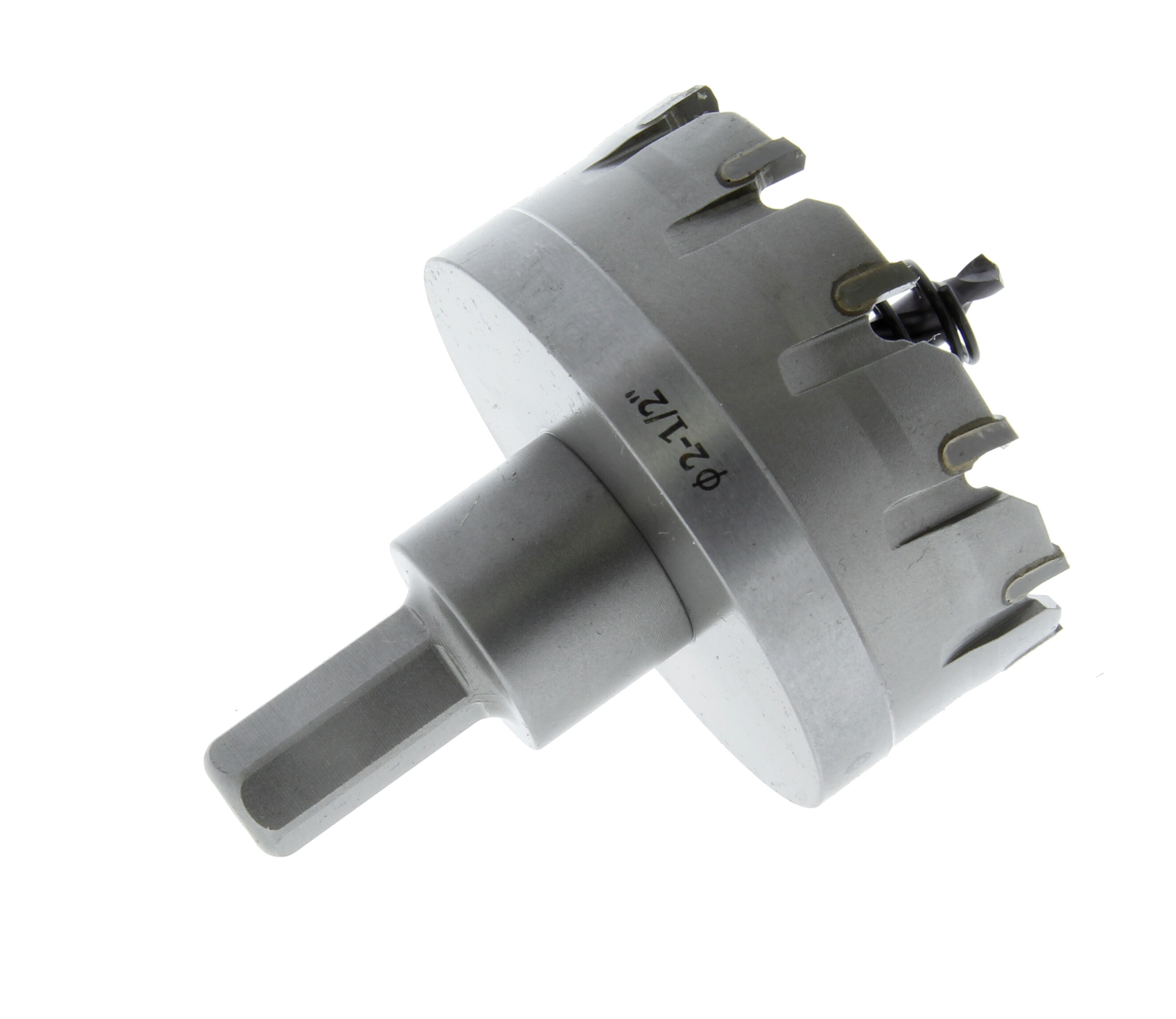 Sierra de perforación con punta de carburo de tungsteno de 2-1/2 pulgadas con mandril, IDEAL 36-810