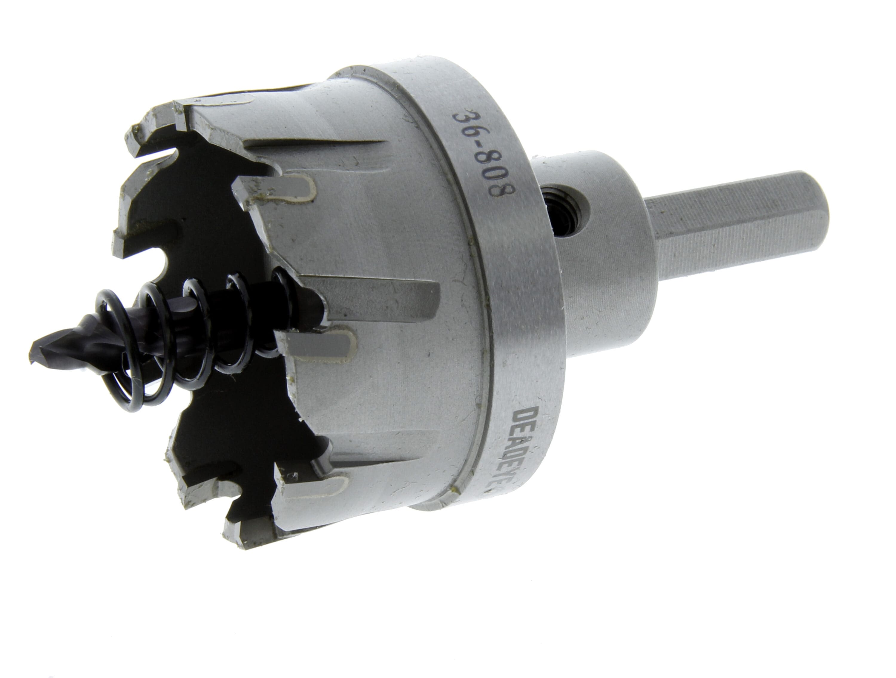Sierra de agujero con carburo de 1-3/4 pulgadas con arbor para madera 36-808