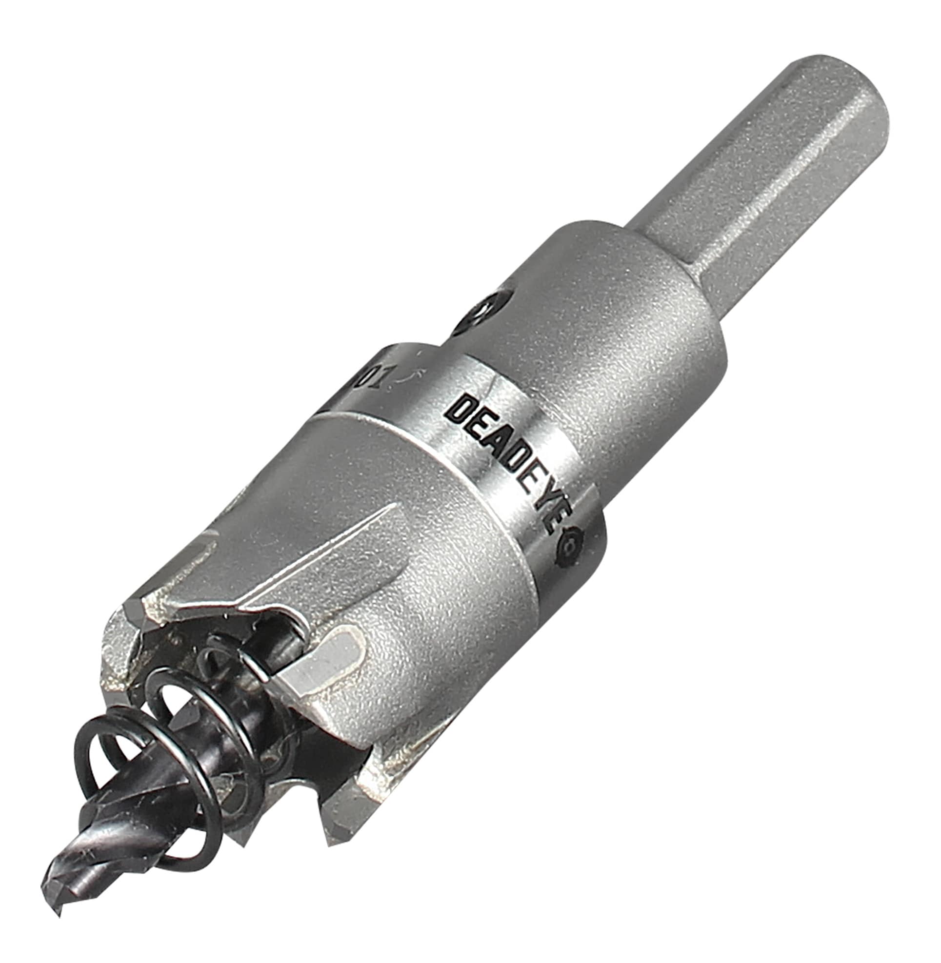 Sierra de corona con punta de carburo de 7/8 pulgadas con mandril IDEAL 36-801