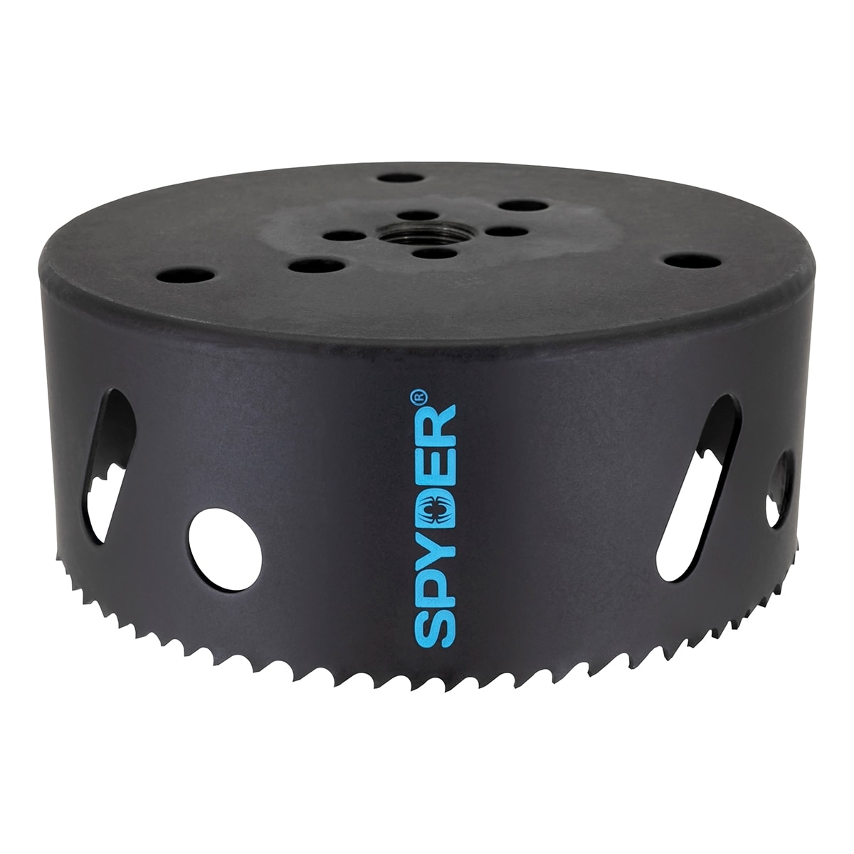 Sierra de agujero bimetálica sin eje Spyder de 4-3/4 pulgadas