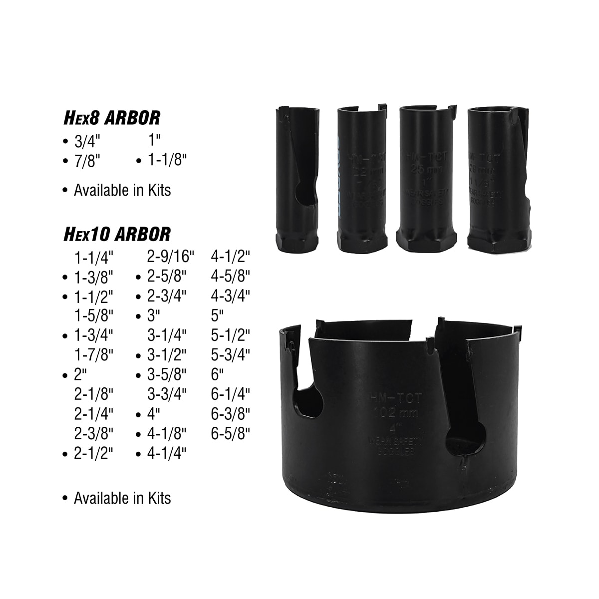 Broca para agujero sin mandril de carburo de 2-9/16 pulgadas Spyder 600029CF