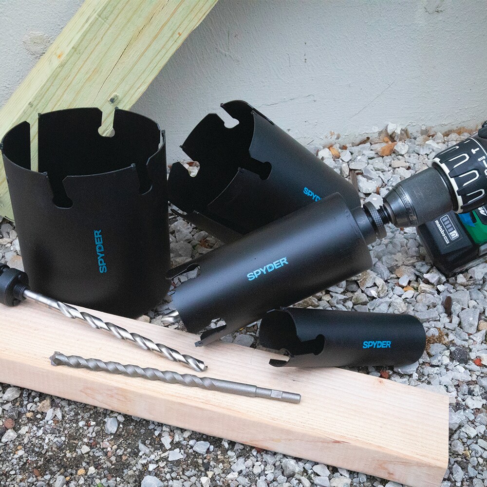 Sierra de agujero sin mandril de 3 pulgadas con punta de carburo de tungsteno profundamente cortada Spyder 600830.