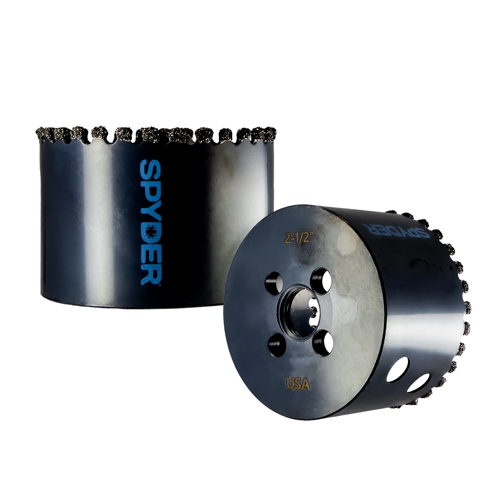 Broca de diamante sin arbor para sierra de agujero de 2-1/2 pulgadas Spyder Diamond Edge 600861