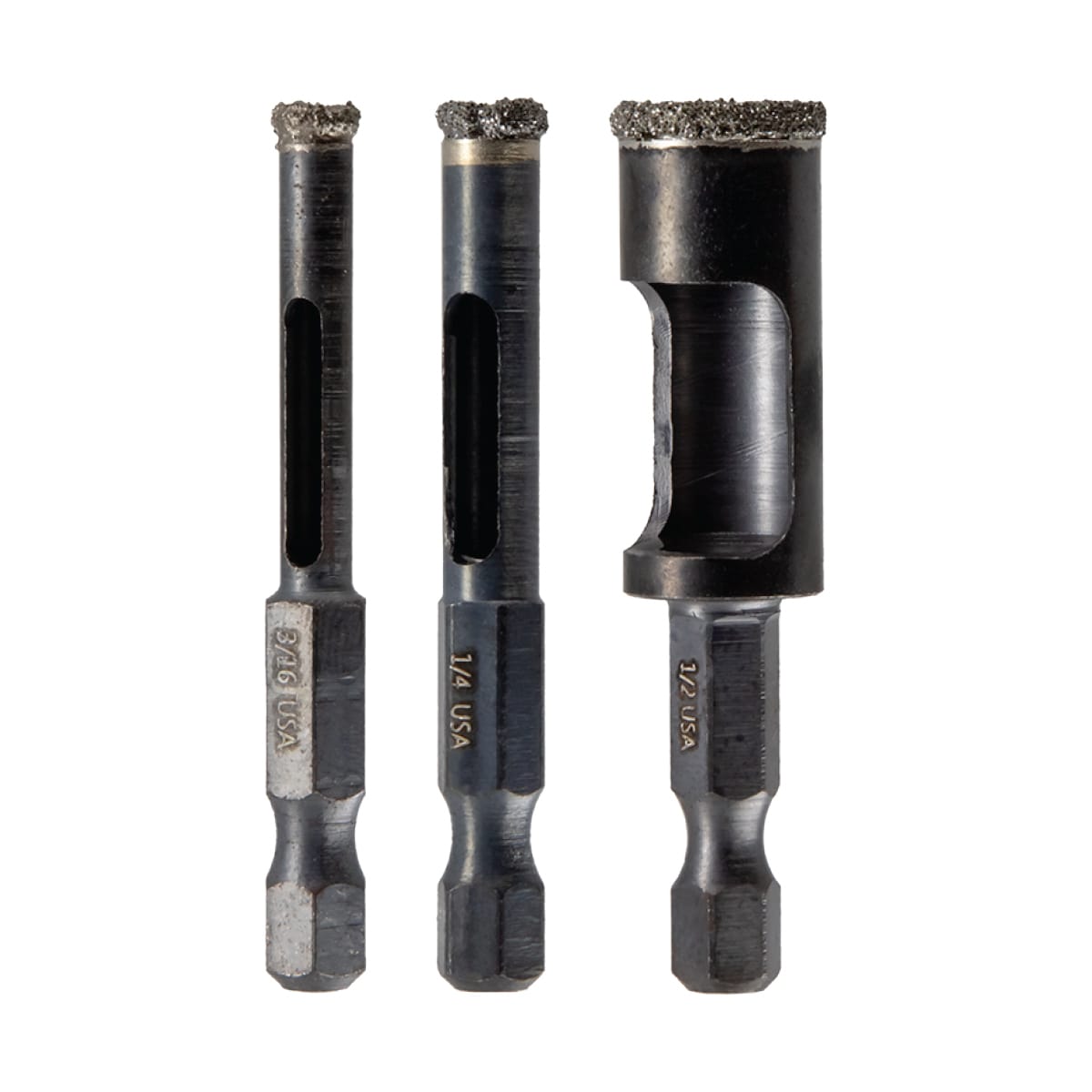Broca con Cabeza de Diamante Spyder Diamond Edge para Taladro con Diamante (Juego de 3 Piezas) 600950